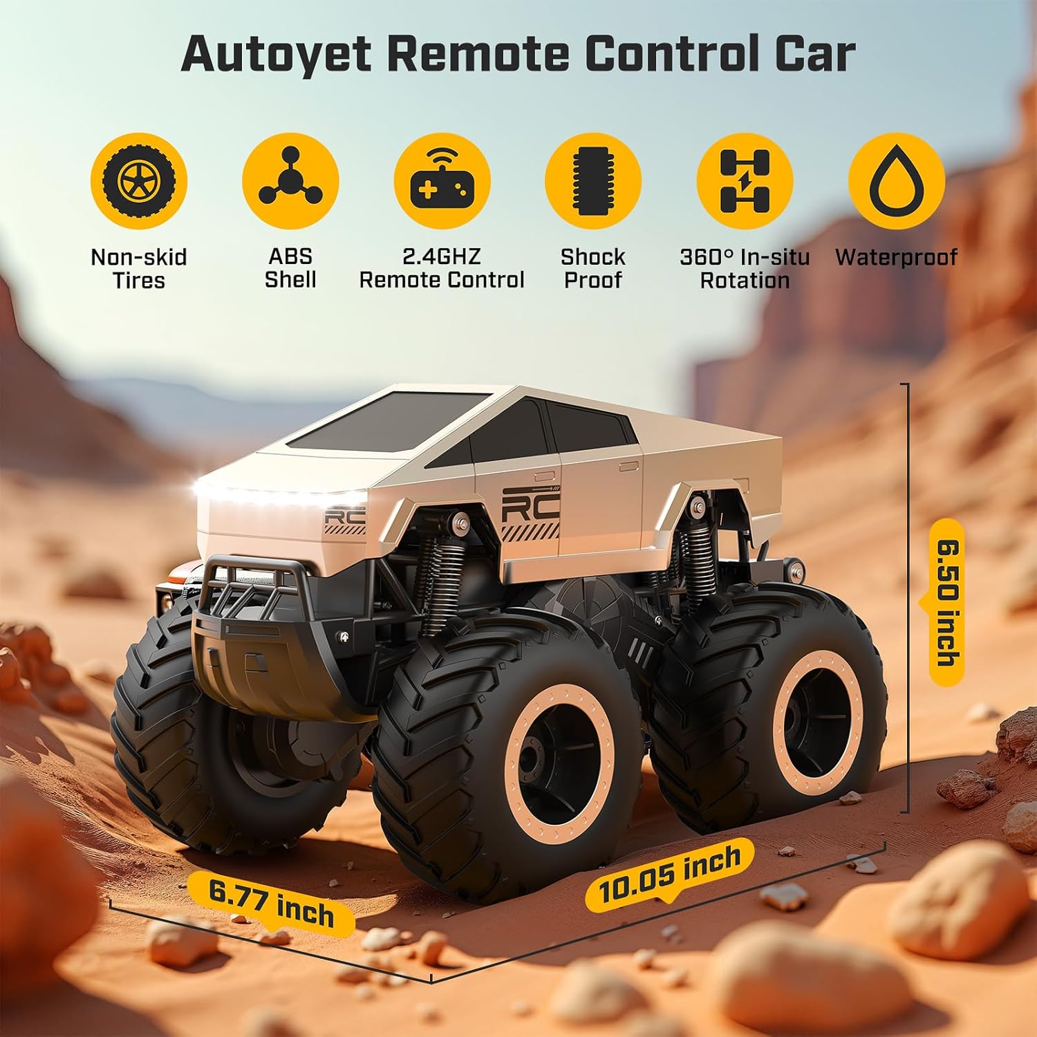 Remote Control Waterproofing Car Monster Truck Toys