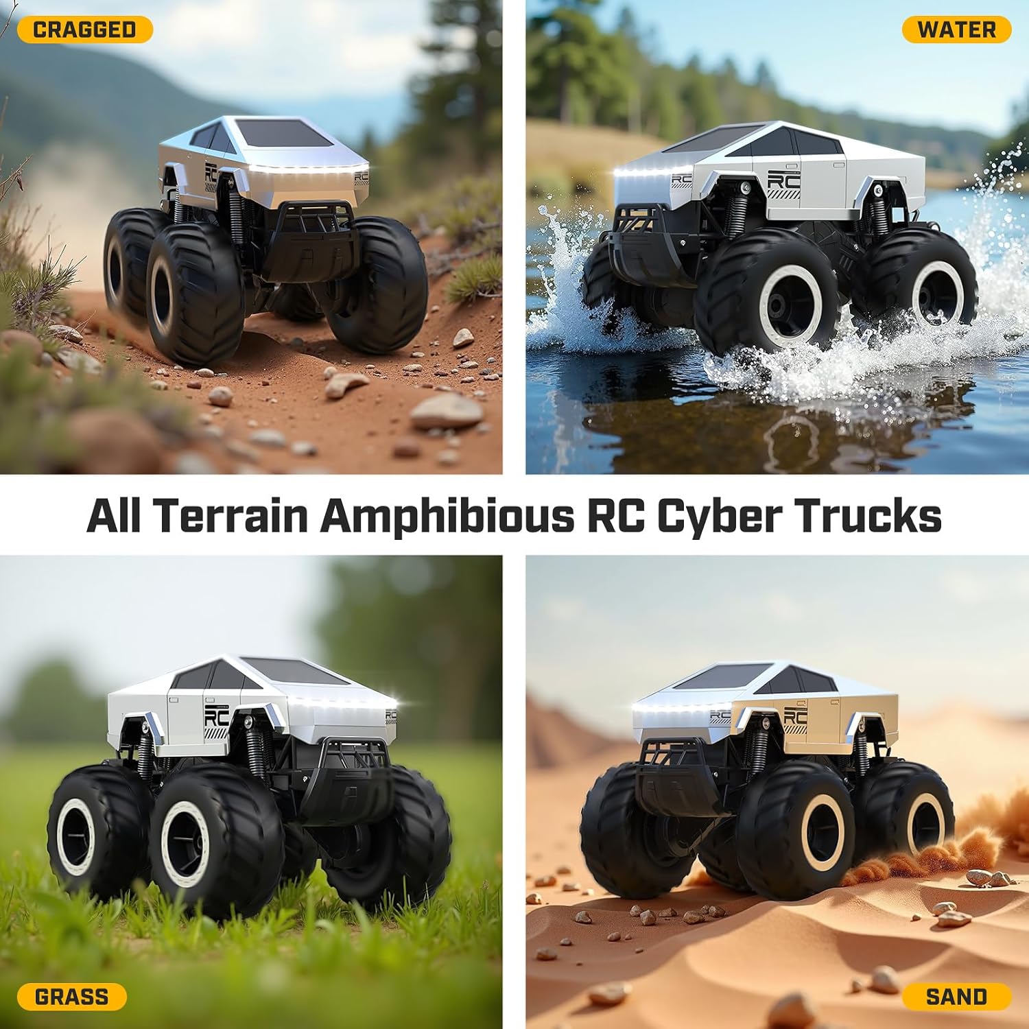 Remote Control Waterproofing Car Monster Truck Toys